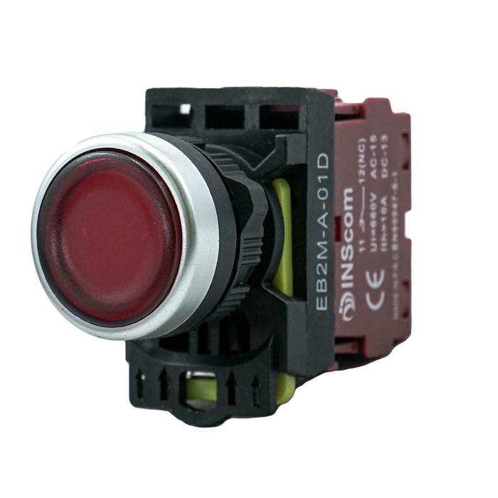 Gambar PUSH BUTTON SWITCH ILLUMINATED MOMENTARY TOMBOL PRESS UNLOCKING - Merah dari Igi Mart undefined Tokopedia