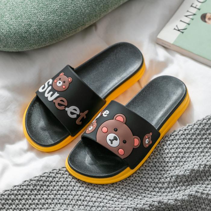 Gambar DS-A Sendal / Sandal Slop Wanita Eva Karakter Sweet Bear Imut 0815 - DS-A Kuning, 30/31 dari BigPlaza undefined Tokopedia
