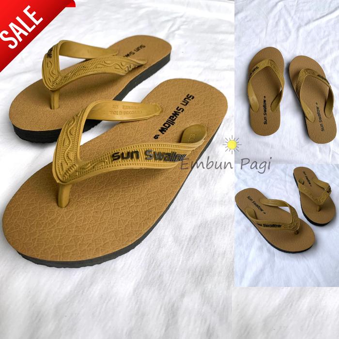 Gambar Sandal Jepit Motif Kulit Pria Wanita Unisex Sun Swallow Ukuran 9-9,5-1 - 9 ( 36-37 ) dari @EmbunPagi undefined Tokopedia