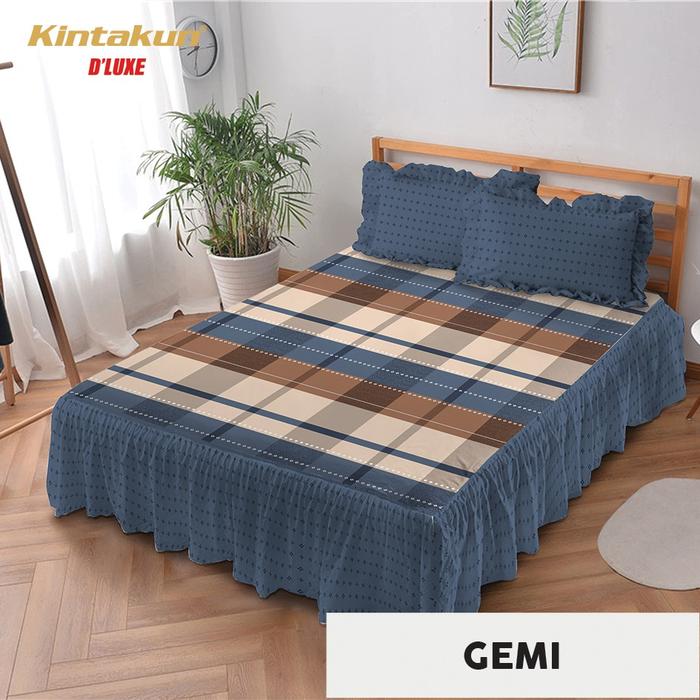 Gambar Kintakun Sprei D'Luxe Rumbai Nirmana Edition Uk. 180x200 cm  Bed - Gemi dari Homeklik Living undefined Tokopedia