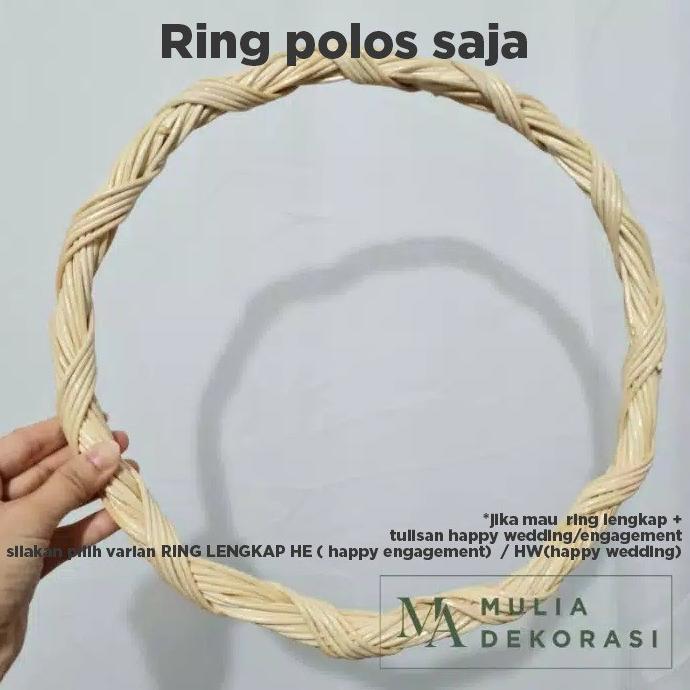 Gambar Ring Rotan Lingkaran Dekorasi Backdrop Lamaran Nikahan + Inisial Huruf - Ring Rotan dari Zara Art Decoration undefined Tokopedia