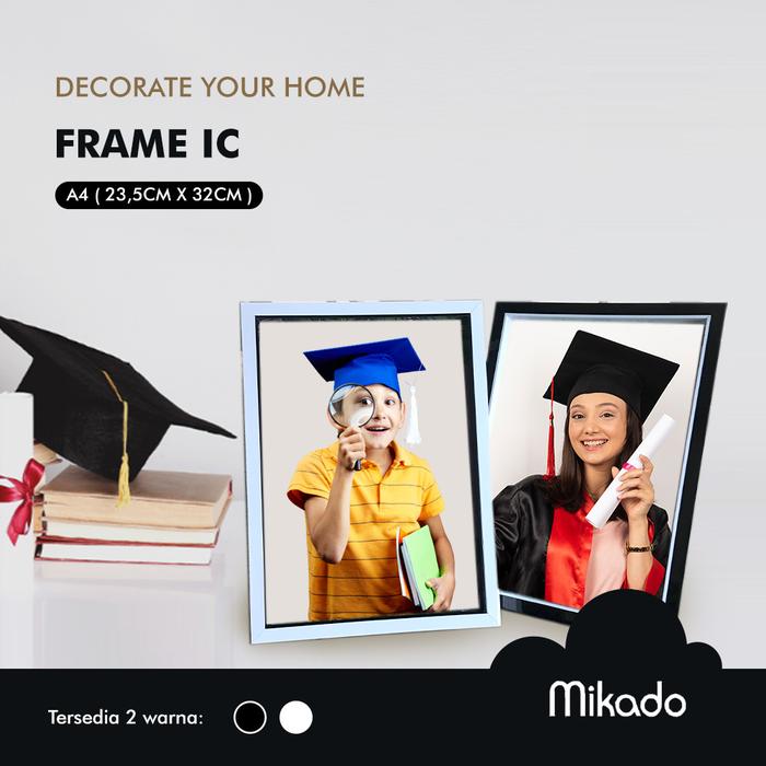 Gambar Frame Foto Sertifikat / Photo Frame Certificate Ijazah - A4 Black dari MIkado Giftshop undefined Tokopedia
