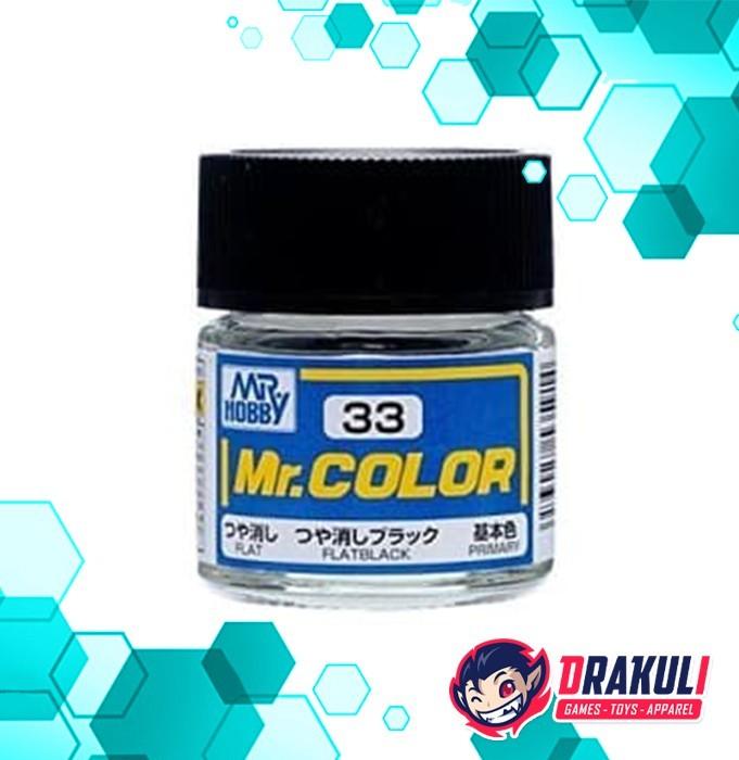 Gambar Mr. Hobby Mr. Color Model Kit Paint – Flat Black C33 dari Drakuli Games Store undefined Tokopedia