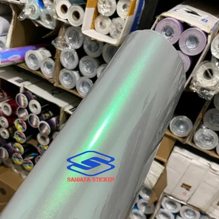 Gambar Skotlet Stiker Motor Lembayung Grey Green Kualitas Super Premium - Flip grey green dari SANJAYA_STICKER undefined Tokopedia
