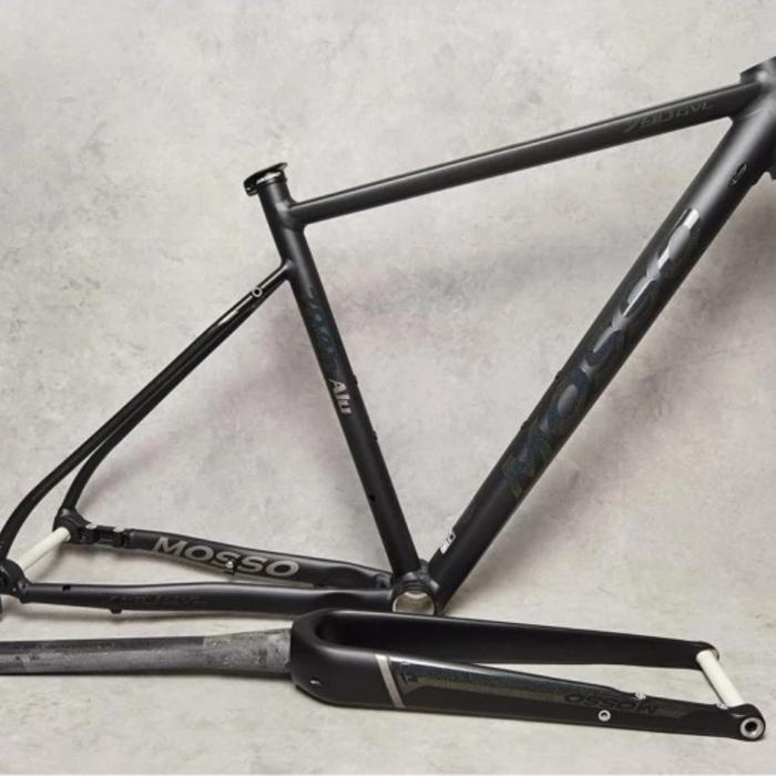 Gambar Frame Mosso 790 GVL Frameset Sepeda Gravel 700c Disc Brake fork Carbon - Abu-abu dari Newbie Bike Shop undefined Tokopedia