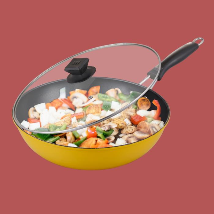 Gambar ES Panci & Wajan Colorful Teflon Serbaguna Tahan Karat dan Gores - Wajan 30cm dari ES Indonesia undefined Tokopedia