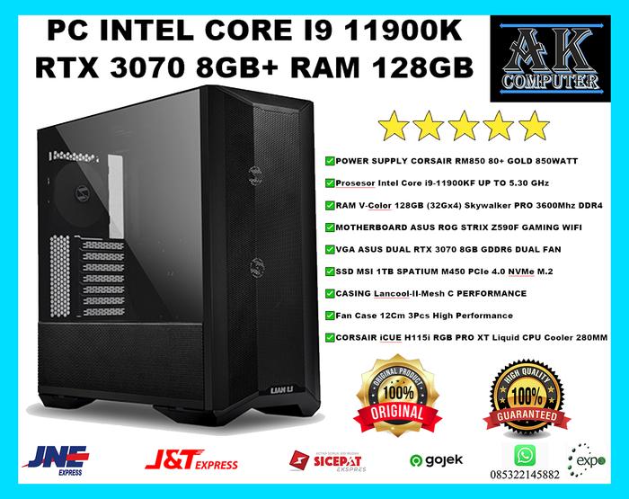 Best Cpu For Gtx 3070 Jual PC GAMING DESIGN INTEL CORE I9 11900K