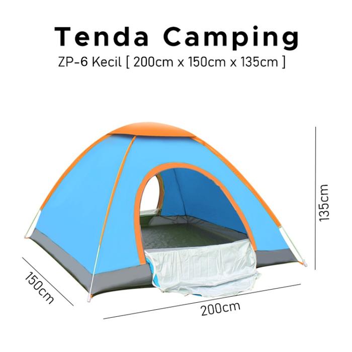 Gambar Tenda Camping 2-4 Orang / Tenda Otomatis Outdoor & Indoor Tenda Lipat - ZP-6-Biru dari PT TOSERBA SENTOSA undefined Tokopedia