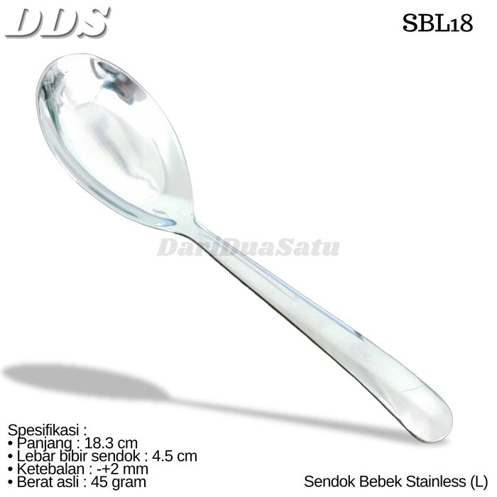 Gambar Sendok Bebek Stainless Tebal | Sendok Soup | Sendok Kuah - SBL18 dari DariDuaSatu undefined Tokopedia