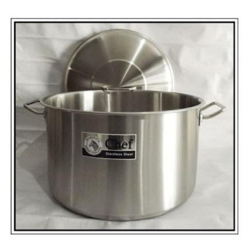 Gambar sauce pot zebra chef 36/40/45cm /panci stainless zebra chef Steel Kitchenware - 45cm 32 liter dari best home kitchen undefined Tokopedia