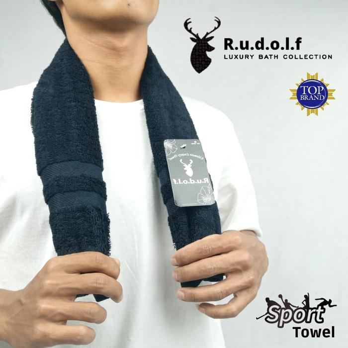 Gambar Handuk Sport / Kecil / Olahraga Terry Palmer Biru Navy uk.35x80 - Hitam dari BERKAH JAYA TEXTILE undefined Tokopedia