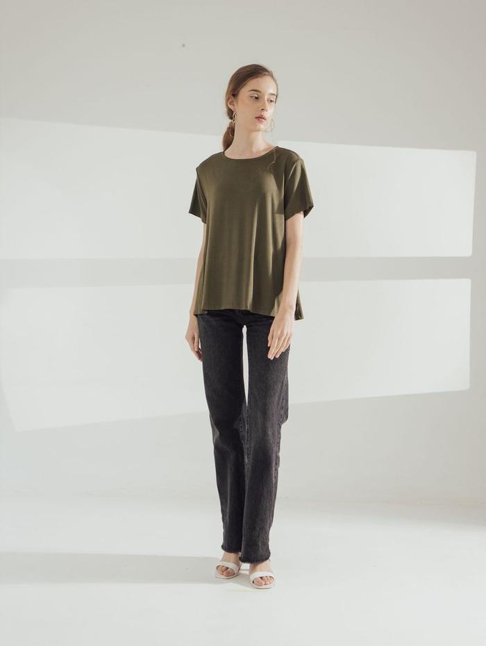 Gambar Harlow Kids - Mom's Babydoll Tee Tencel New Colours - Pearl, M dari Harlowkids undefined Tokopedia