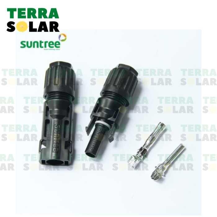 Gambar MC4 Konektor DC Solar Panel Connector PV SUNTREE - DC 1000V dari Terra Solar undefined Tokopedia