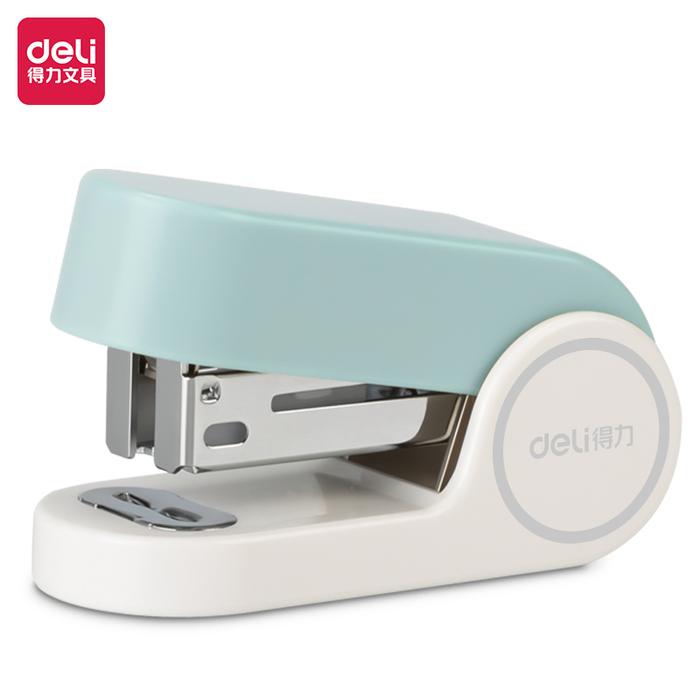 Gambar Deli Stapler / Staples Kapasitas 12 Lembar Lucu TA201 - Biru Muda dari Deli Stationery Indonesia undefined Tokopedia