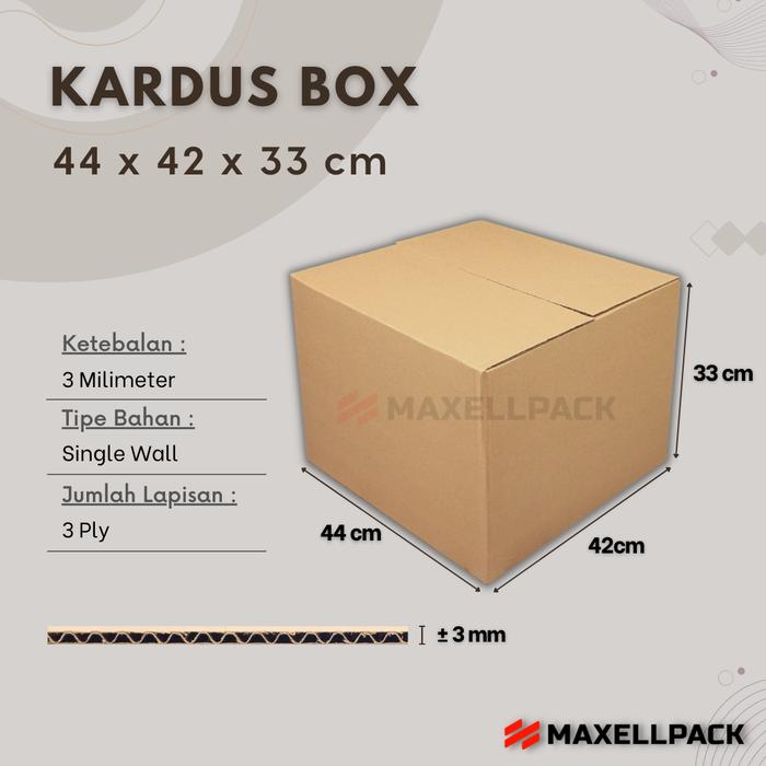 Gambar Kardus Karton Box Besar 44x42x33 CM Dus Pindahan Packing Packaging dari Maxell Pack undefined Tokopedia