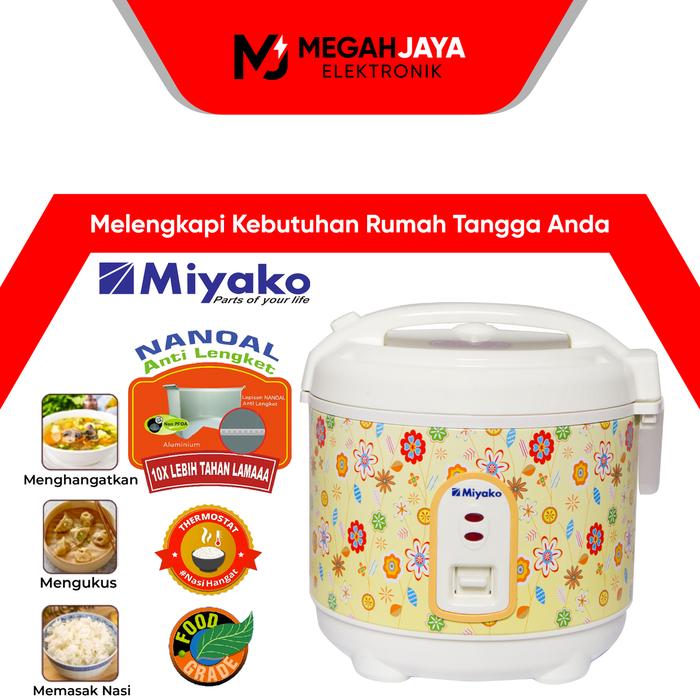 Gambar [COD] [READY ] MIYAKO RICE COOKER / MAGIC COM MCM 609 / MCM-609 (0,6 LITER) dari MEGAH JAYA ELEKTRONIK undefined Tokopedia