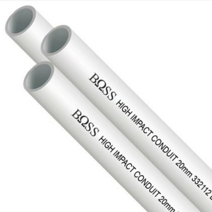 Gambar Pipa Listrik Conduit PVC Boss Clipsal Putih Hitam 20mm 20 mm 2.9 Meter - Putih dari Priority Kabel undefined Tokopedia