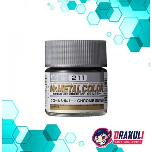 Gambar Mr. Hobby Mr. Metal Color Model Kit Paint – Chrome Silver MC211Y dari Drakuli Games Store undefined Tokopedia