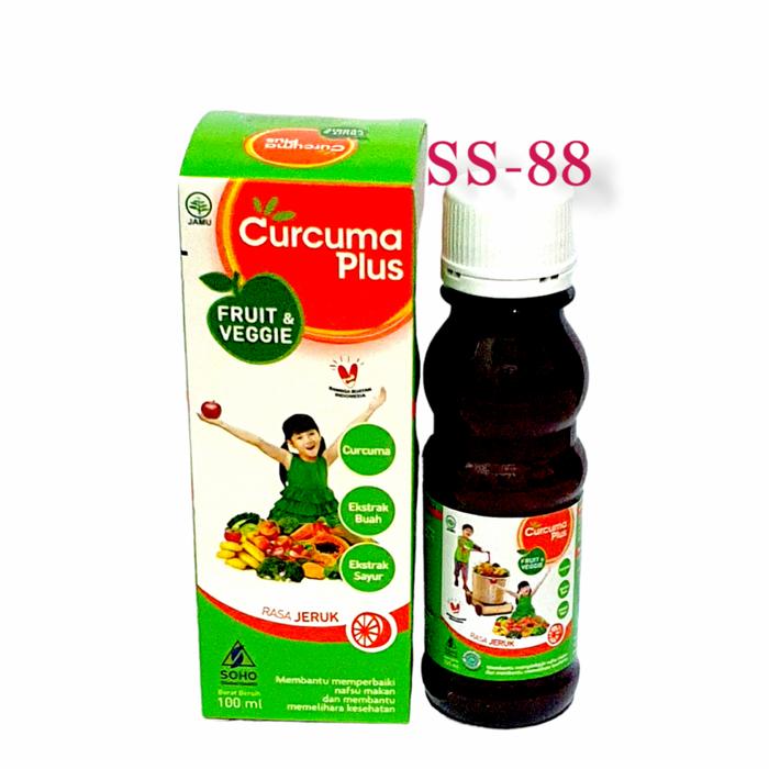 Gambar CURCUMA PLUS FRUIT & VEGGIE ~ 100ml (Rasa Jeruk) dari Sumber sehat 88 undefined Tokopedia