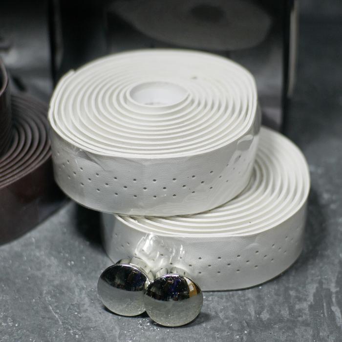 Gambar Bartape Leather Kulit Sepeda Balap Roadbike Vintage Handlebar Tape - Putih dari Dims Bike undefined Tokopedia