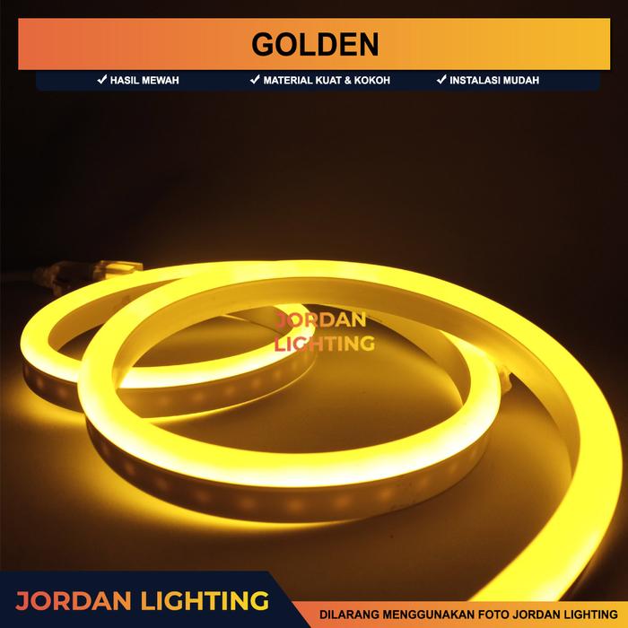 Gambar Lampu Neon Flex LED Selang Flexible Sign Strip Fleksibel 11 - 15 METER - GOLDEN, 11 METER dari JORDAN LIGHTING undefined 4 Tokopedia