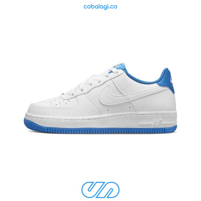 Jual NIKE Air Force ESS (GS) White Light Photo Blue Original