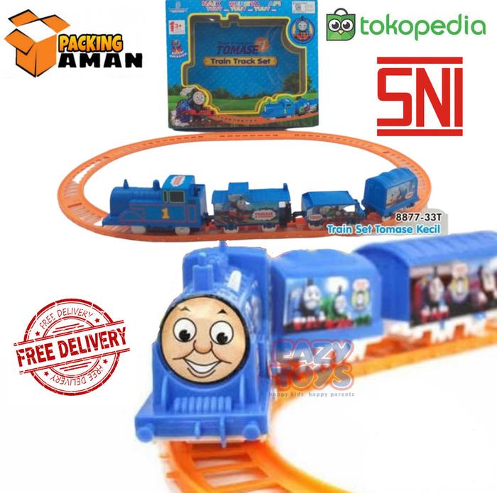 Gambar Kereta Api Mainan Karakter Mainan Kereta Api Rel Elektrik - 4 gerbong biru dari EAZYTOYS undefined Tokopedia