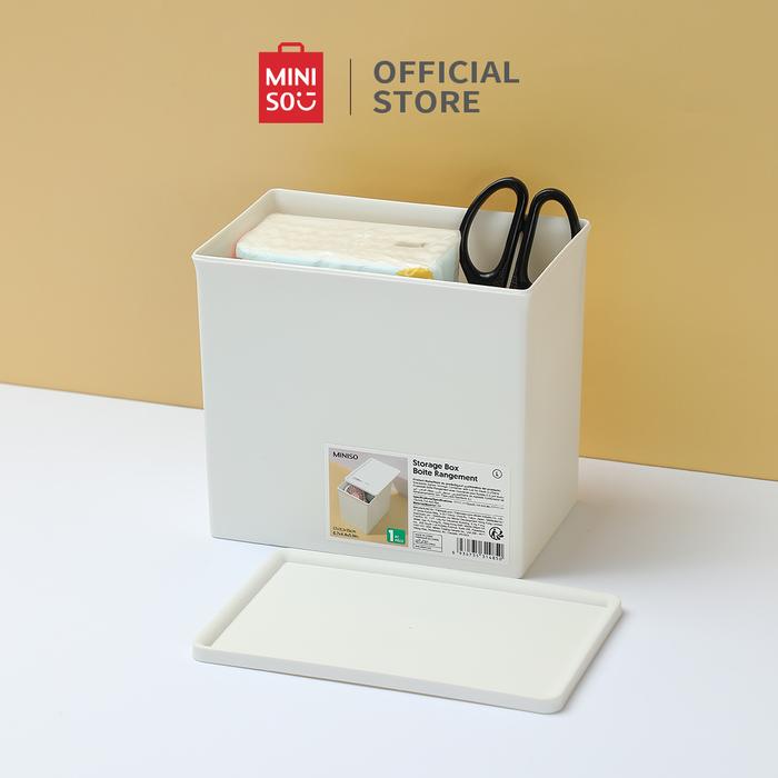 Gambar MINISO Kotak Penyimpanan Tempat Kosmetik Serbaguna Desktop Organizer - Besar dari minisoshopid undefined Tokopedia