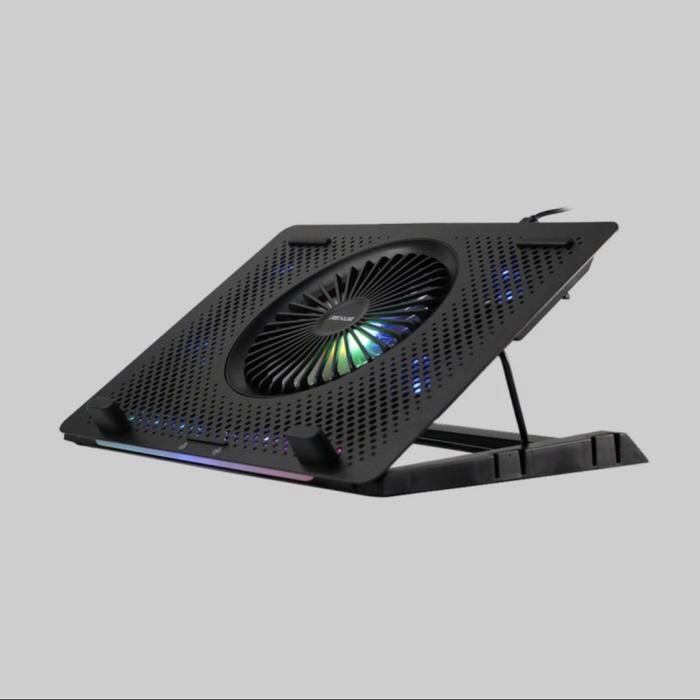 Gambar Rexus B150 Cooler Laptop with RGB Cooling Pad Kipas Notebook Fan Black - Hitam dari Click & Go Tokopedia undefined Tokopedia