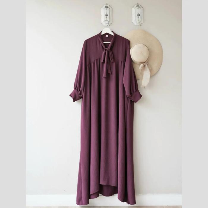 Gambar Abaya Naya ( Gamis Jumbo ) fit to XXXL - maroon dari faufauhijab undefined Tokopedia