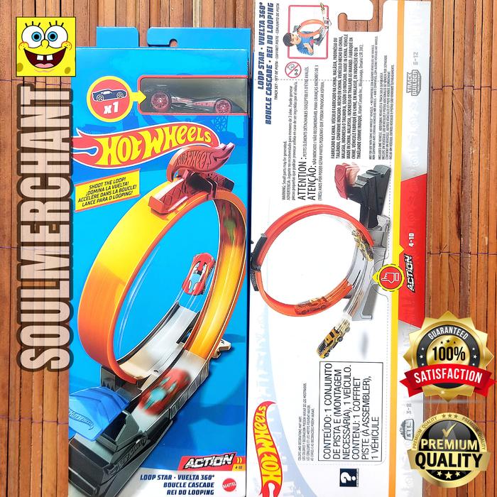 HOTWHEELS TRACK LOOP STAR PLAY SET ACTION STUNT SET MATTEL Biasa