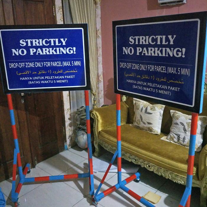 Gambar Standing Display Rambu-Rambu Double Frame - Papan rambu² dari Citra tekhnik mandiri undefined Tokopedia