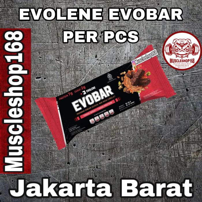 Gambar EVOBAR Evolene 12 saset 264 grams EVO BAR 1 BOX High Protein Bar - 1 Pcs dari Muscleshop168 undefined Tokopedia