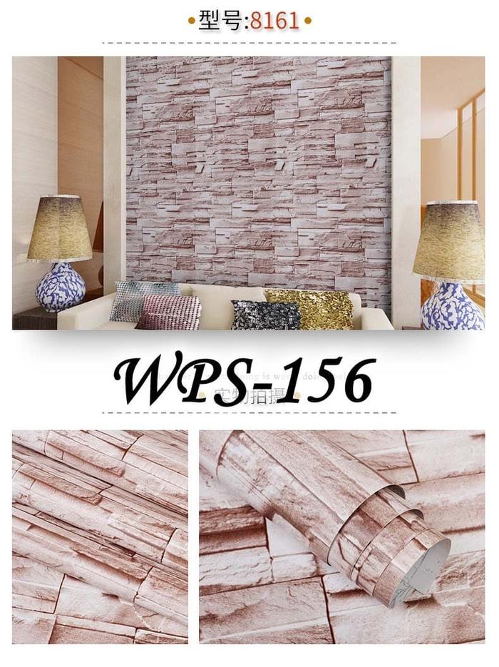 Gambar WPS627 BATA MERAH BESAR WALLPAPER STICKER WAL PAPER DINDING - *WPS156* dari METHWALLSTICKER undefined Tokopedia