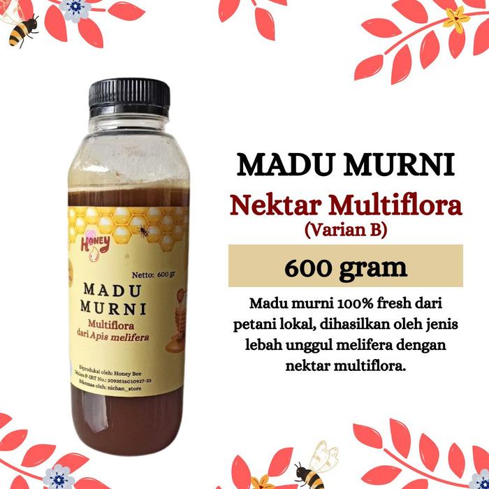 Gambar Madu Asli / Madu Murni Multiflora 600 Gram dari Nichan Store Berkah undefined Tokopedia
