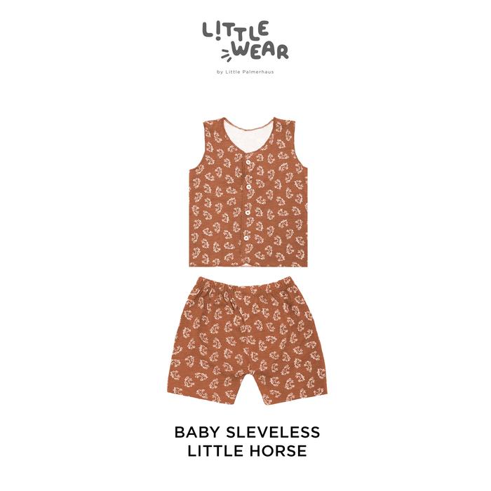 Gambar Little Palmerhaus - Little Wear Baby Sleeveless Set 11.0 - Little Horse, 0-6 Months dari Little Palmerhaus undefined Tokopedia