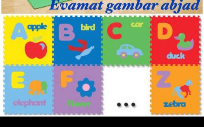 Gambar playmat puzzle lantai puzzle foam abjad huruf alphabet - huruf +gambar dari tukuikiyo undefined Tokopedia