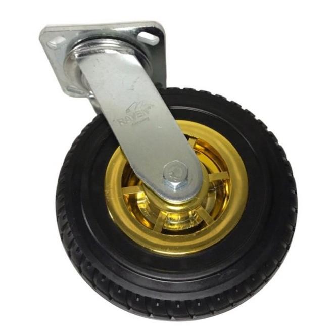 Jual Roda Troli / Karet Kembang 8 inch Plat Hidup Heavy Duty Raven ...