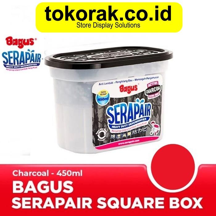 Gambar BAGUS SERAPAIR 450 ML SERAP AIR ANTI LEMBAB PENGHILANG BAU JAMUR - CHARCOAL dari TOKORAK.ID undefined Tokopedia