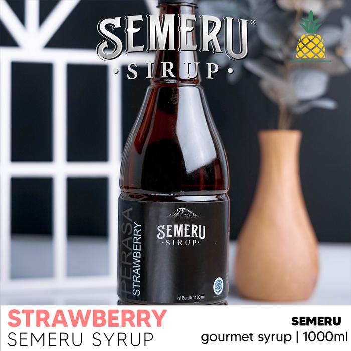 Gambar Sirup Semeru Rasa Strawberry | Semeru Strawberry Syrup 1000 ml - 50 ml dari Rahayu Roastery undefined Tokopedia
