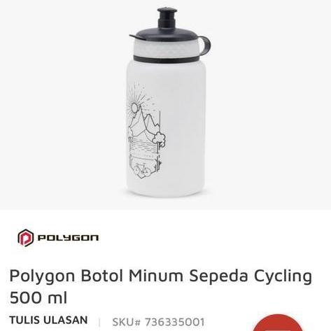 Gambar botol sepeda polygon 500ml - Putih dari cipbikestore undefined Tokopedia