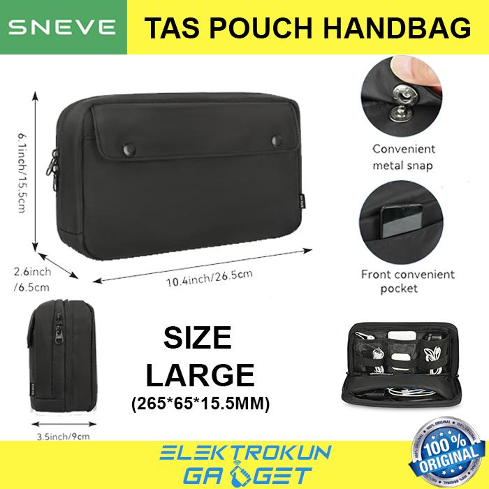 Gambar SNEVE Extra Bag Storage Tas Tangan Pouch Clutch Handbag Aksesoris Hp - BLACK dari Elektrokun Gadget undefined Tokopedia