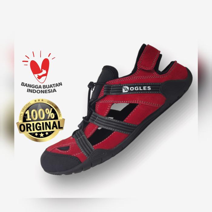 Gambar Sepatu Sandal Pria Gowes Original Dogles Sepatu Sandal Sepeda Gunung - Merah, 39 dari IMKOSTORE undefined Tokopedia