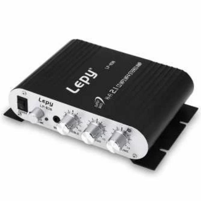 Gambar Mini Lepy LP-838 Car 3 Channel Amplifier Stereo Mega Bass 12V Hi-Fi - Hitam bluetooth dari Sinar Kencana Asia undefined Tokopedia