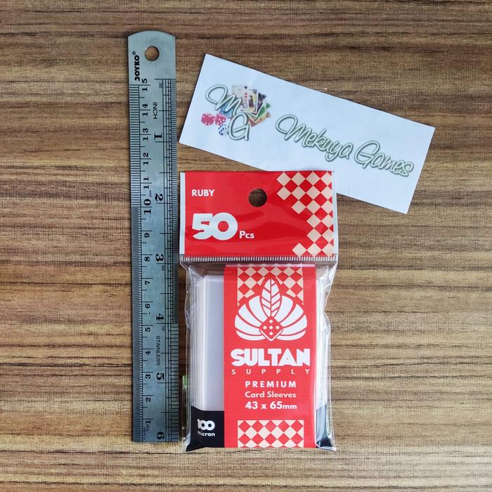 Gambar Sultan Ruby 43mm X 65mm (45 X 67) Board Game Sleeves 50pcs - 100 micron dari Mekuya Games undefined Tokopedia