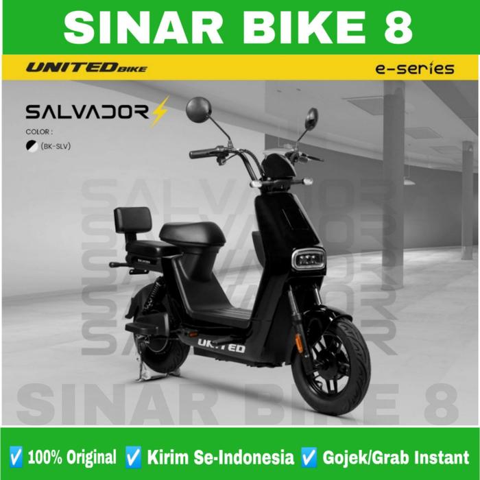 Gambar Sepeda Listrik UNITED SALVADOR Electric E Bike 600 Watt - BK SLV dari Toko Sepeda Sinar Bike 8 undefined Tokopedia