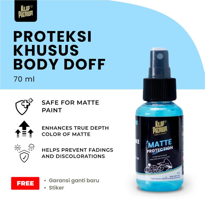 Gambar Kilap Premium MATTE PROTECTION - Untuk Perawatan Motor Mobil Helm DOFF - SPRAY 70 mL dari Helm Mart 88 MOTOVERSE undefined Tokopedia