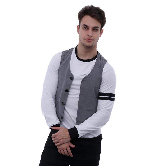 Gambar Rompi Baju Jas Formal Pria Blazer Kantor Semi Casual Hitam Abu Navy - ROM 484 dari Gudang Fashion Id undefined Tokopedia