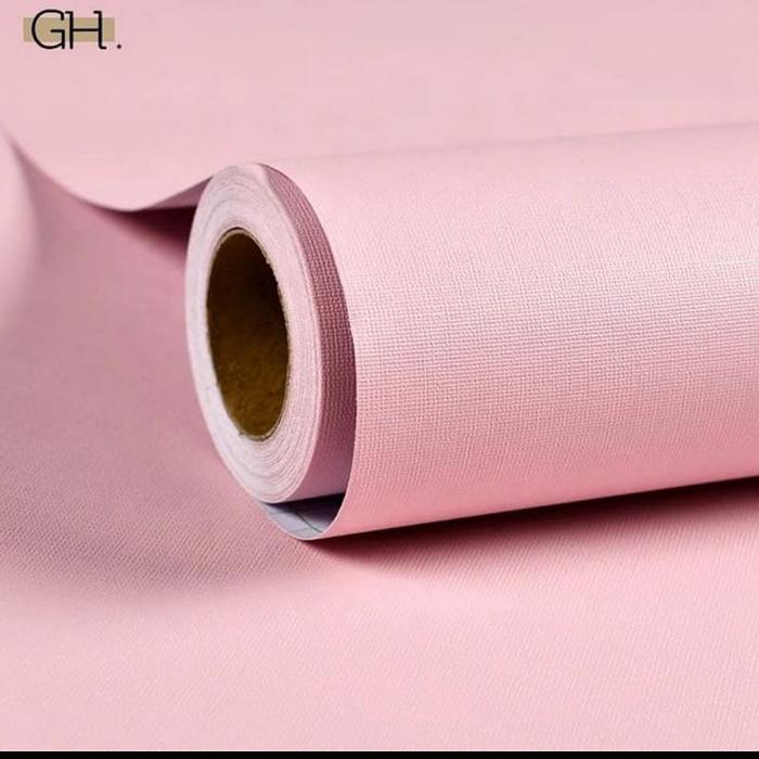 Gambar WALLPAPER STIKER DINDING PINK POLOS - pink dari FIROH WALLPAPER undefined Tokopedia