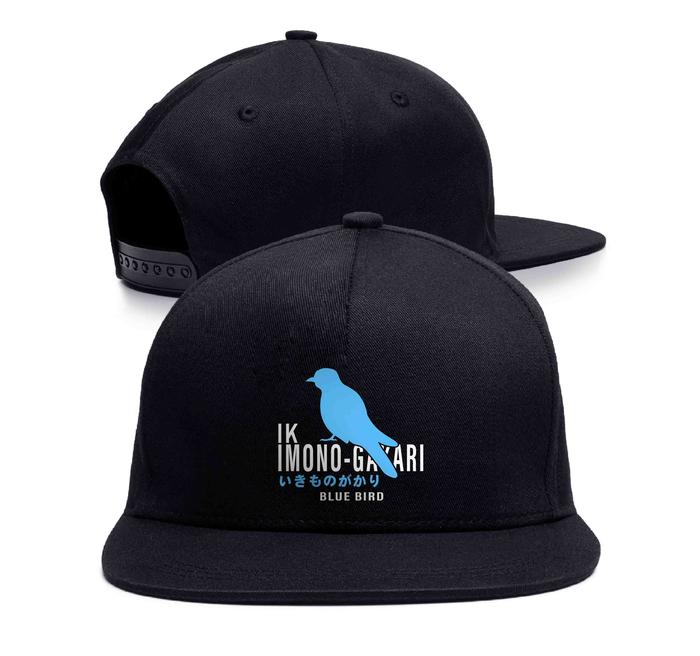 Gambar Topi japan music IKIMONO GAKARI BLUE BIRD - JPOP 100% cotton - SH HITAM dari mangjapan undefined Tokopedia